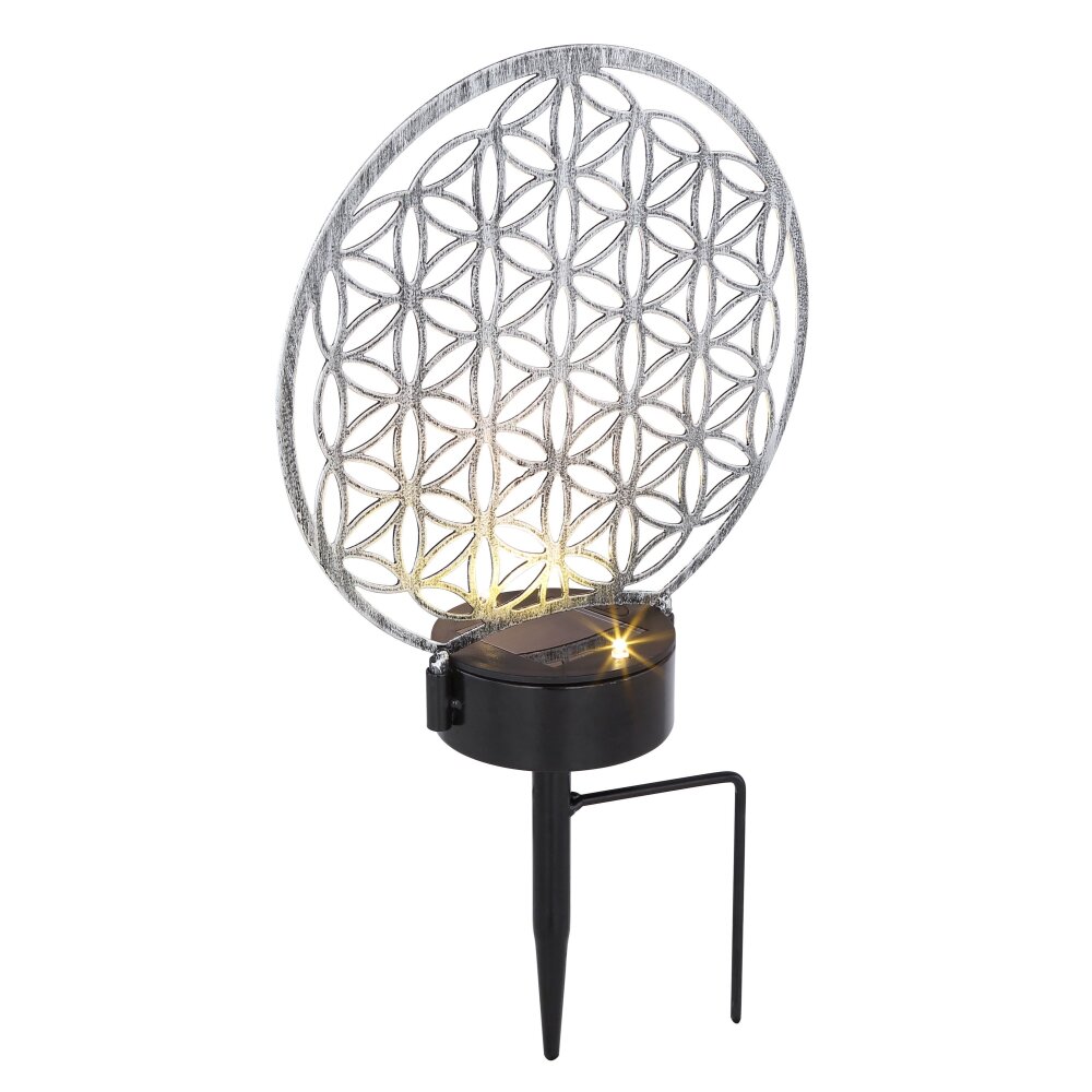 Globo Lampa solarna LED Srebrny, 2-punktowe main product photo