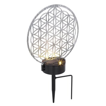 Globo Lampa solarna LED Srebrny, 2-punktowe