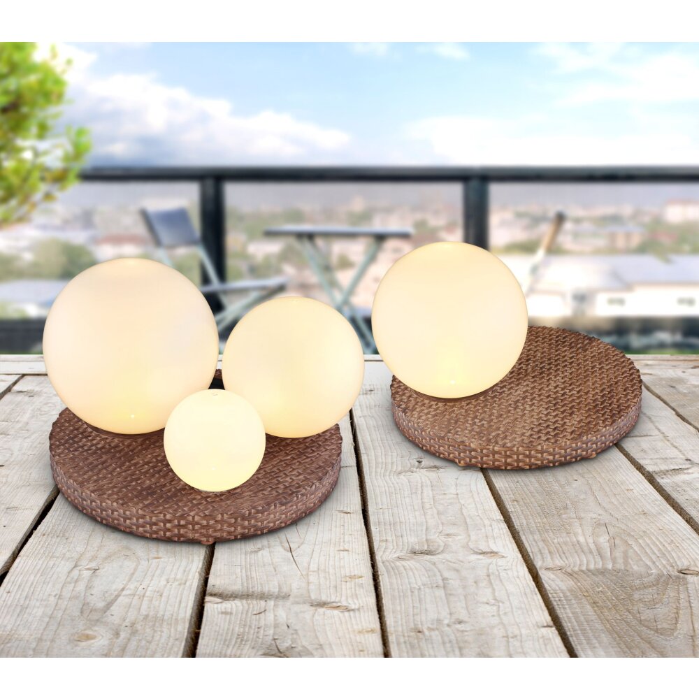 Globo Lampa solarna LED Szary, 3-punktowe main product photo