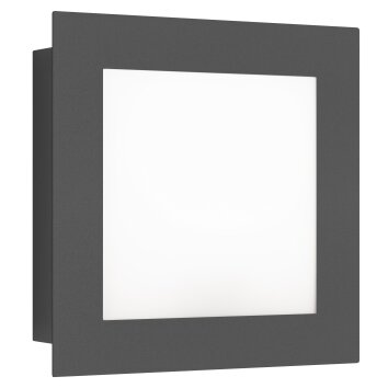 LCD 3007LED Zewnętrzny kinkiet Czarny, 1-punktowy