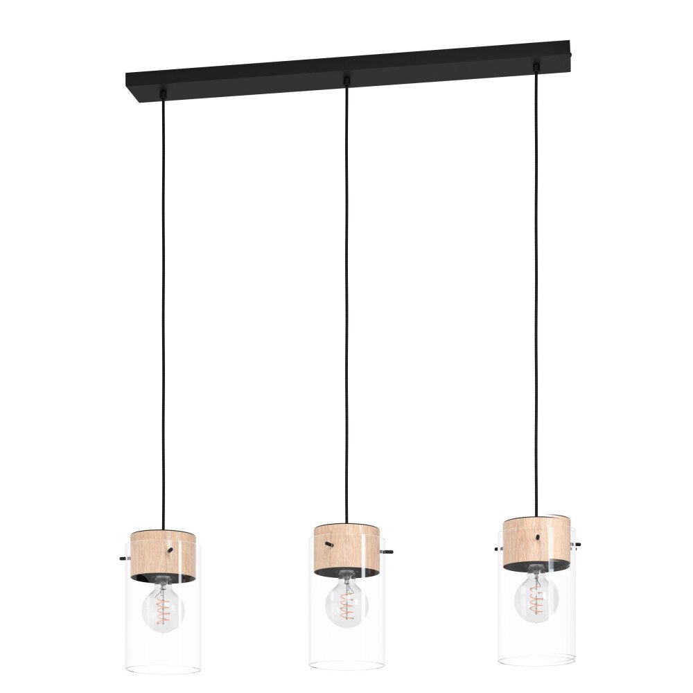 Eglo MADRESELVA Lampa Wisząca Czarny, 3-punktowe main product photo
