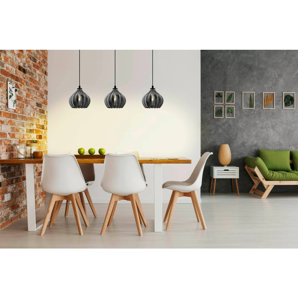 Eglo TAMALLAT Lampa Wisząca Czarny, 3-punktowe main product photo