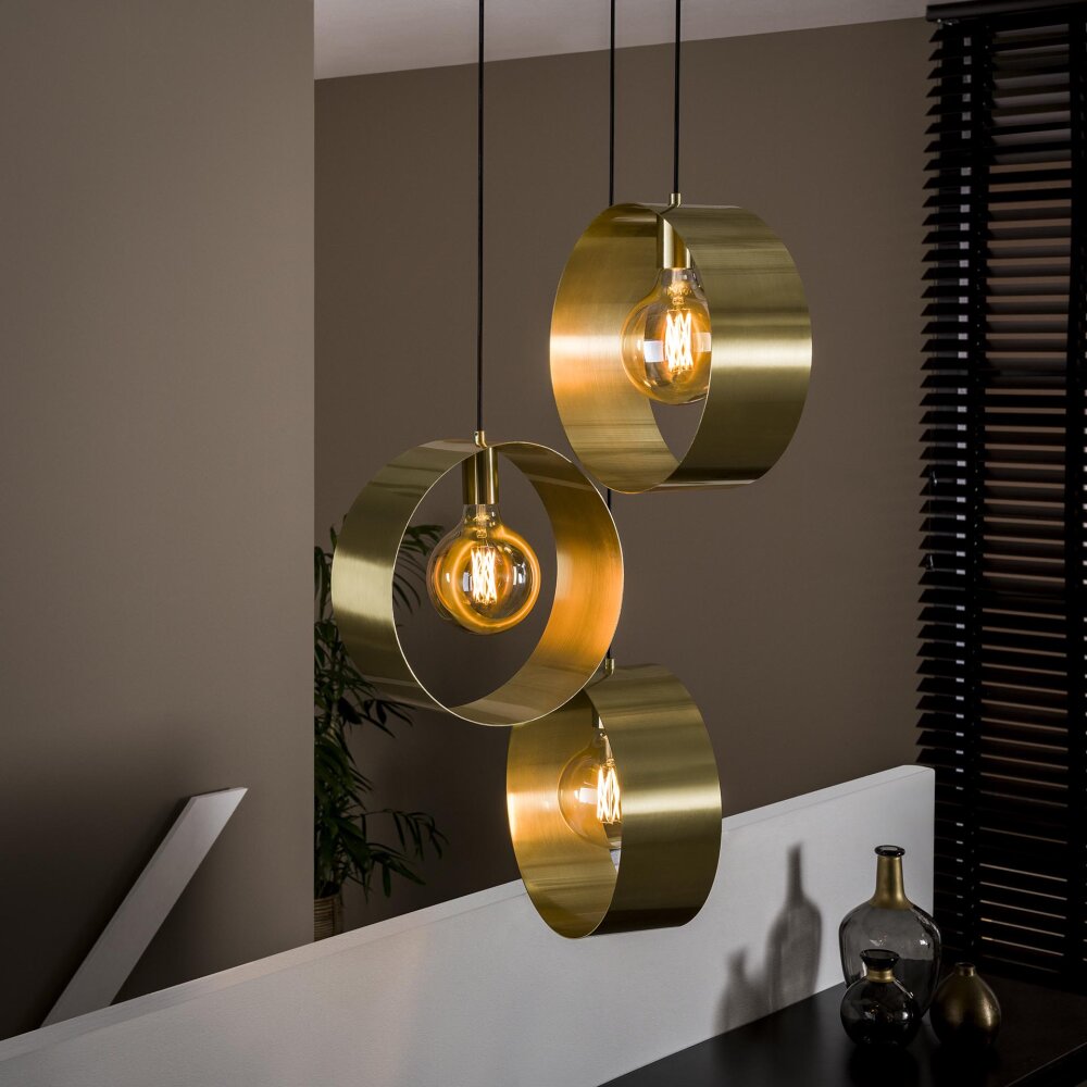 Vegas Lampa Wisząca Złoty, 3-punktowe main product photo