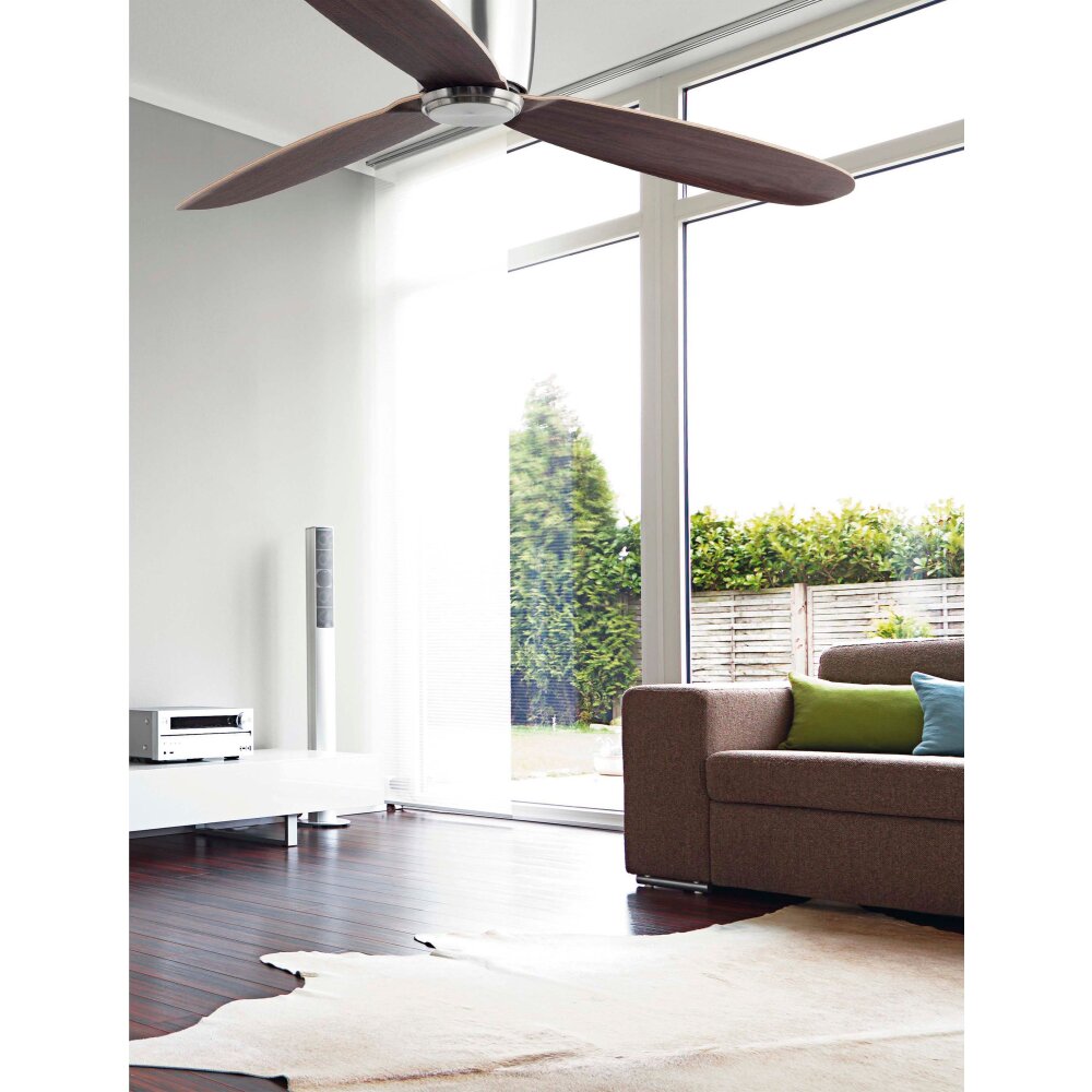 Faro Barcelona NIAS wentylator sufitowy Nikiel matowy, Zdalne sterowanie main product photo