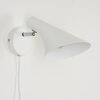 Corralcay Lampa ścienna Chrom, Biały, 1-punktowy