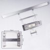 Ifo Lampa Wisząca LED Szczotkowany aluminium, 3-punktowe