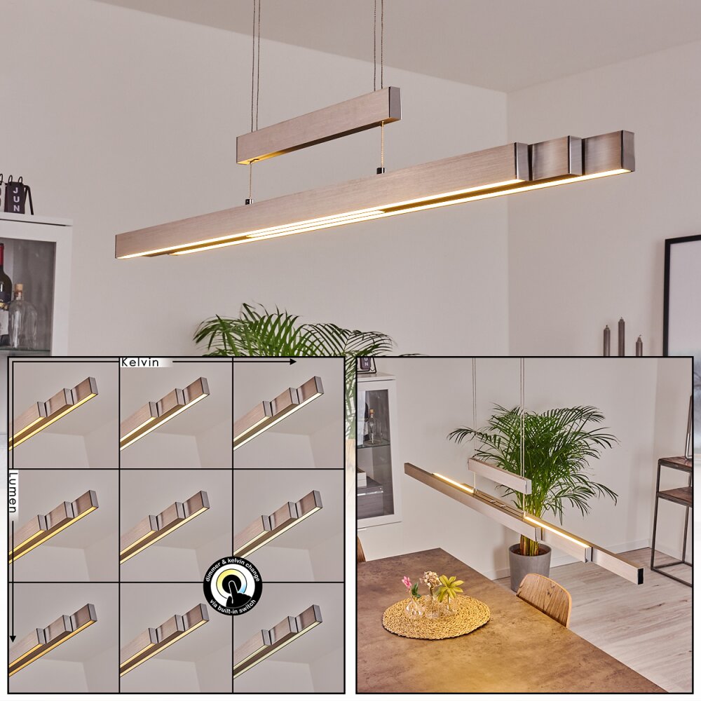 Inicio Lampa Wisząca LED Nikiel matowy, 5-punktowe main product photo