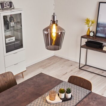 Batouna Lampa Wisząca srebrny, 1-punktowy