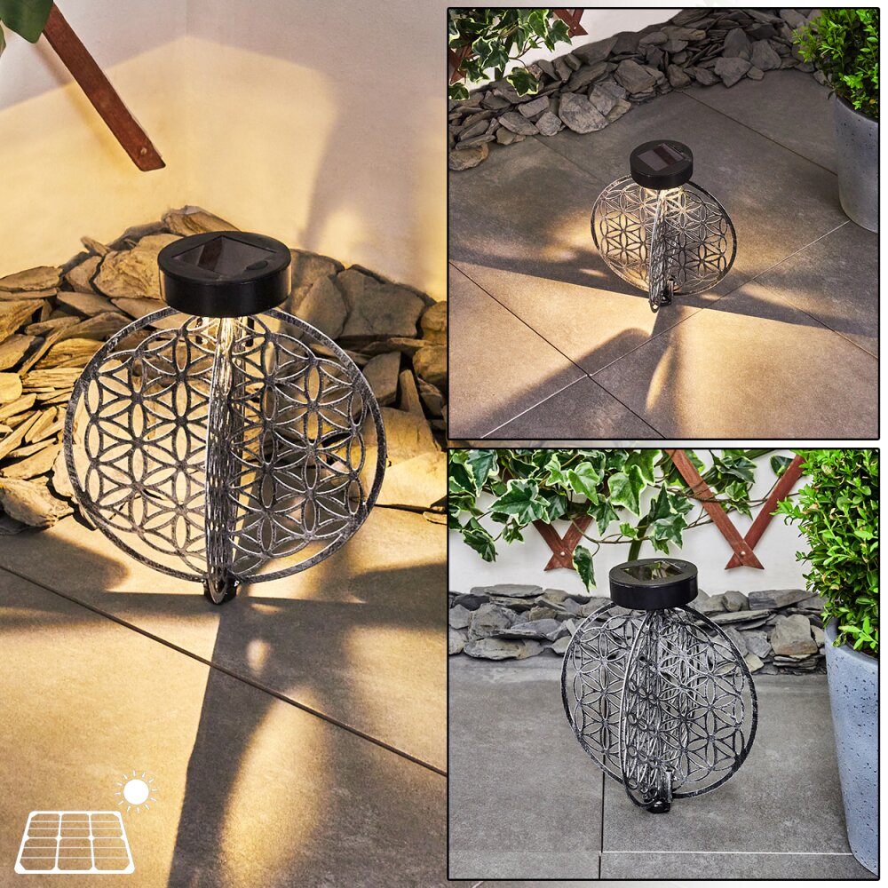Mésan Lampa solarna LED Czarny, Srebrny, 1-punktowy main product photo