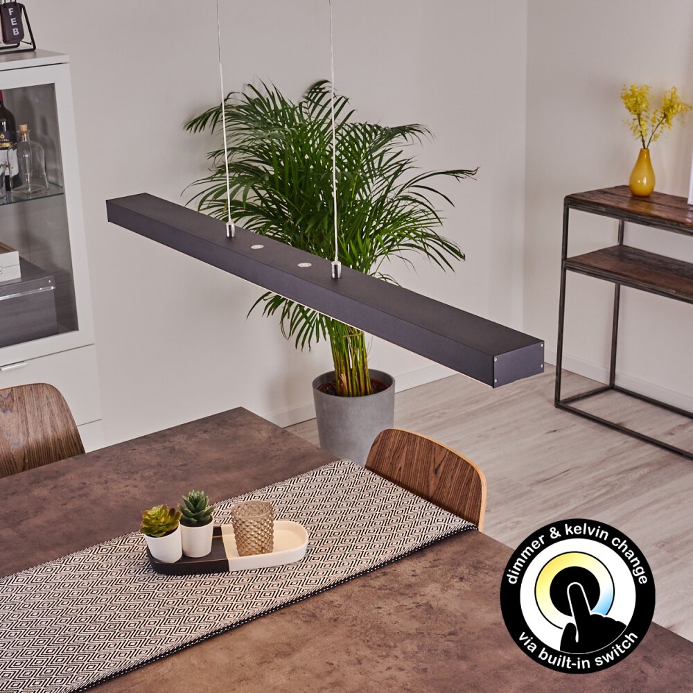 Seaton Lampa Wisząca LED Czarny, 1-punktowy main product photo
