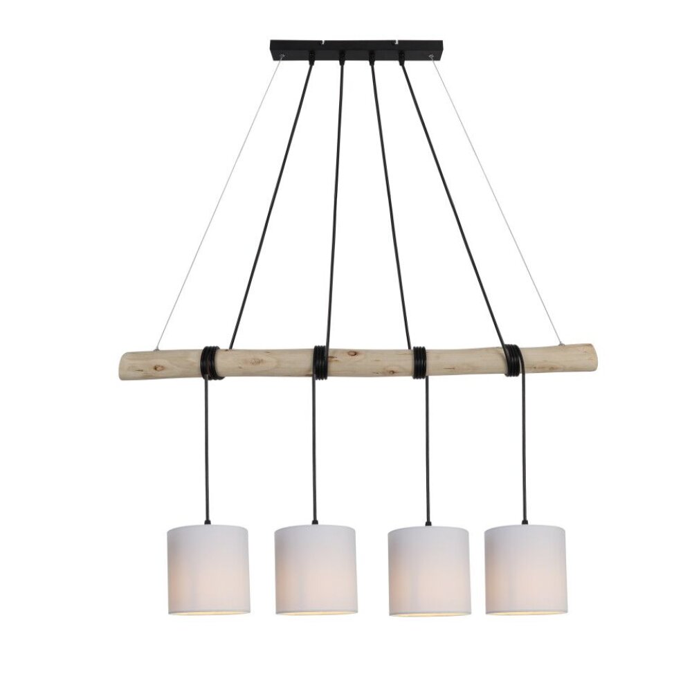 Globo ADA Lampa Wisząca Jasne drewno, Czarny, 4-punktowe main product photo