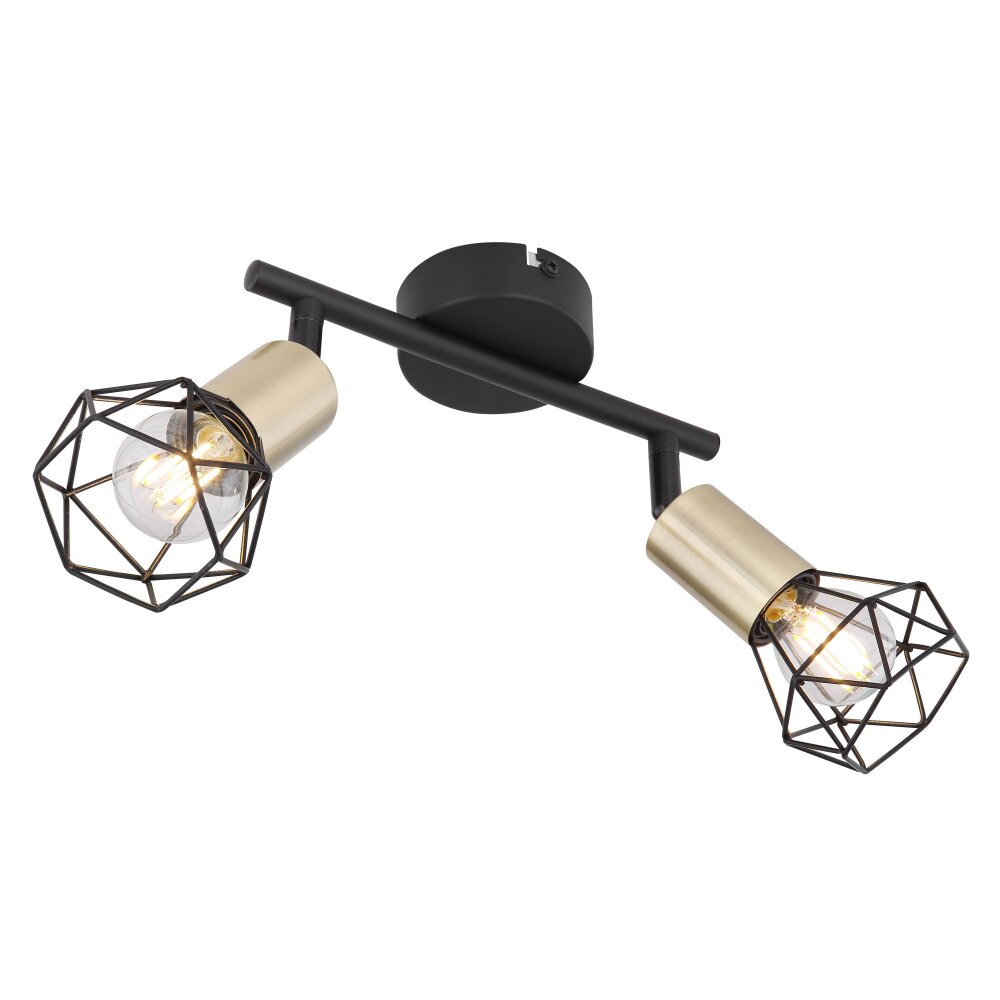 Globo XARA Lampa Sufitowa Stary mosiądz, Czarny, 2-punktowe main product photo