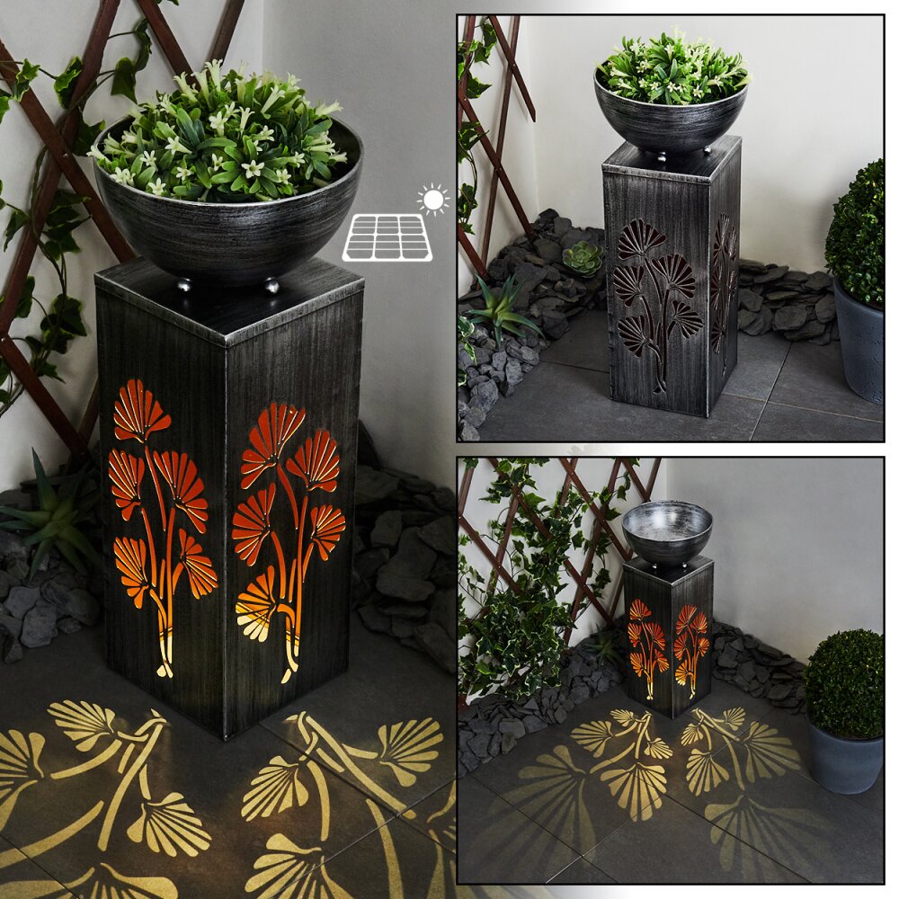 Parikia Lampa solarna LED Miedź, Czarny, Srebrny, 1-punktowy main product photo