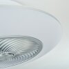 Chaville wentylator sufitowy LED Biały, 1-punktowy, Zdalne sterowanie