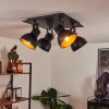 Hora Lampa Sufitowa Czarny, 4-punktowe