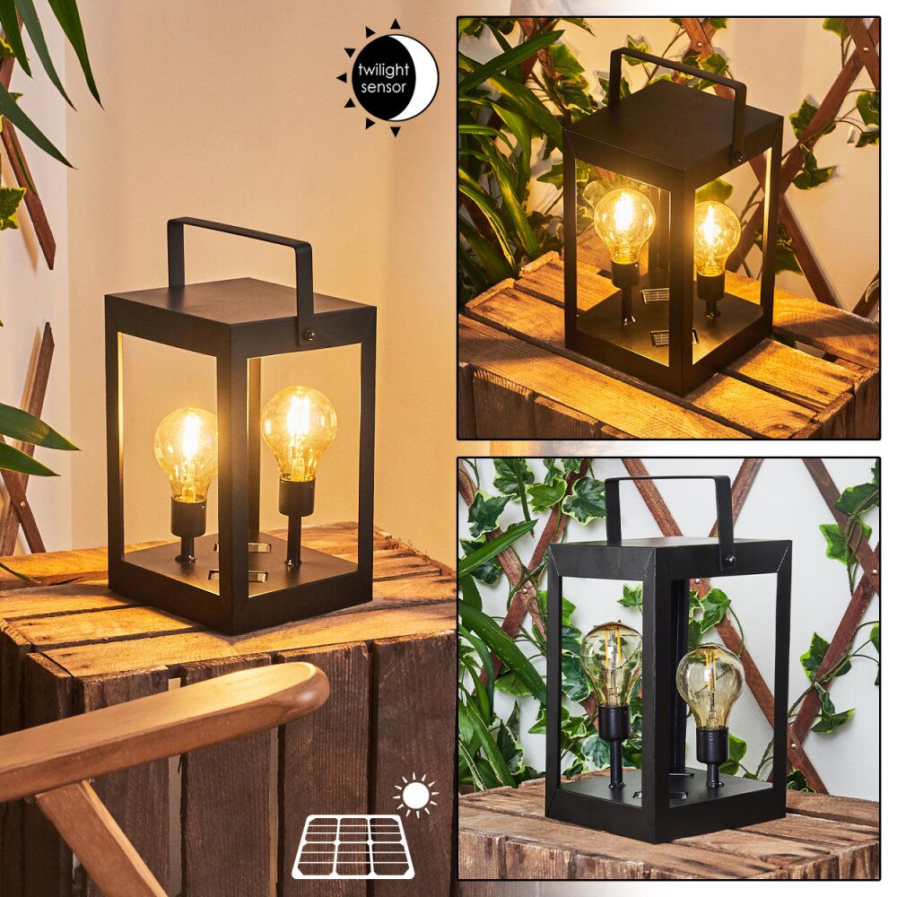 Sciolze Lampa solarna Czarny, Przezroczysty, 2-punktowe main product photo