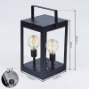 Sciolze Lampa solarna Czarny, Przezroczysty, 2-punktowe