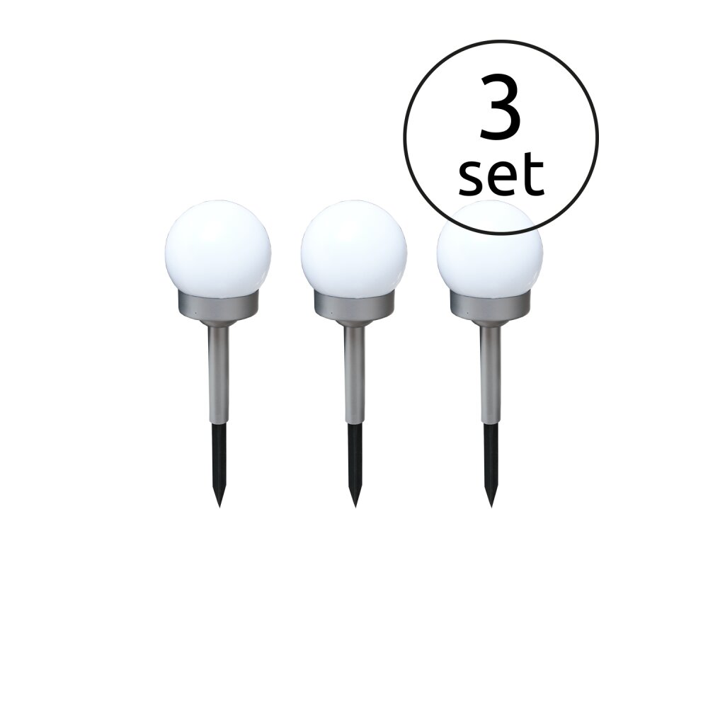 Globo Lampa solarna LED Srebrny, 1-punktowy main product photo