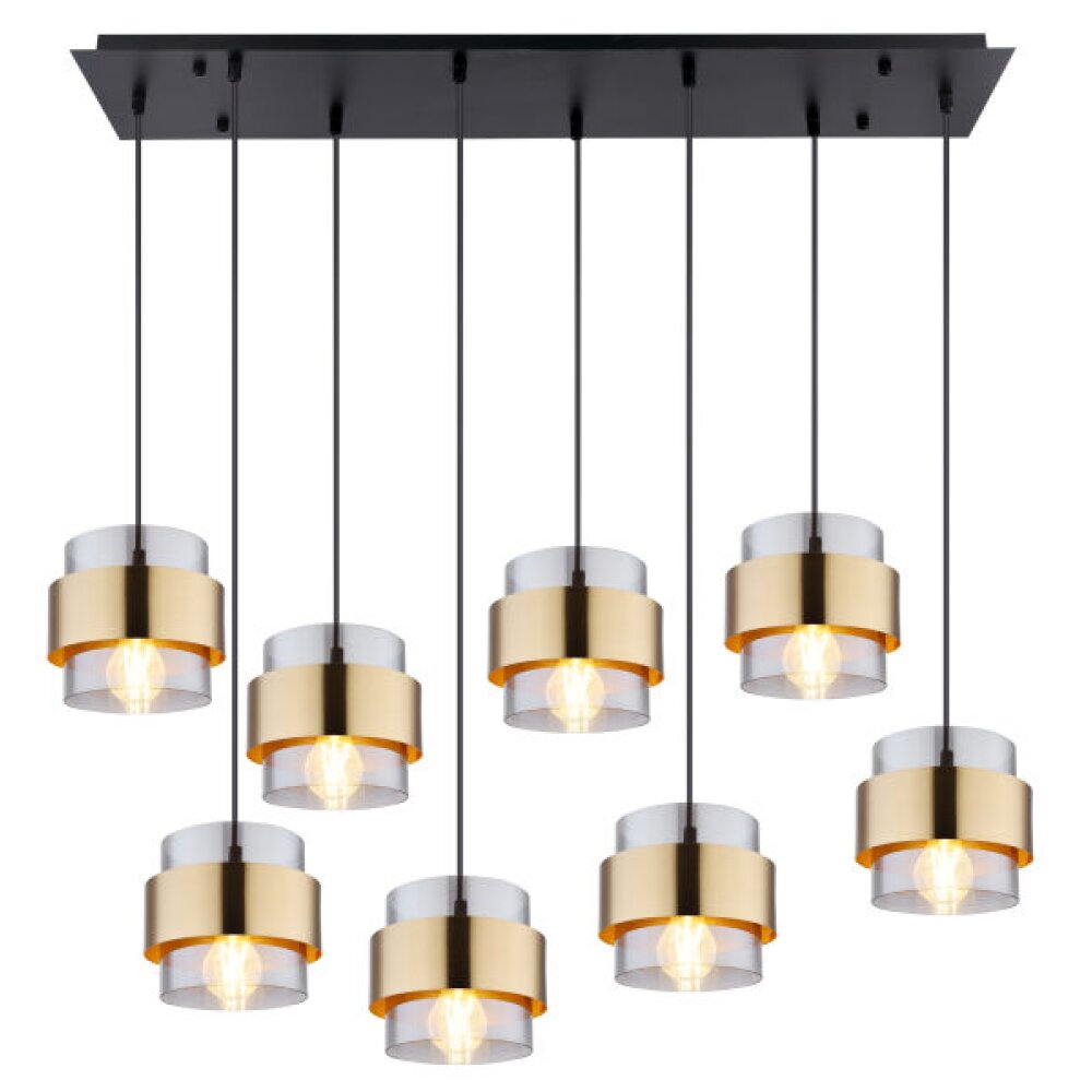 Globo MILLEY Lampa Wisząca Czarny, 8-punktowe main product photo