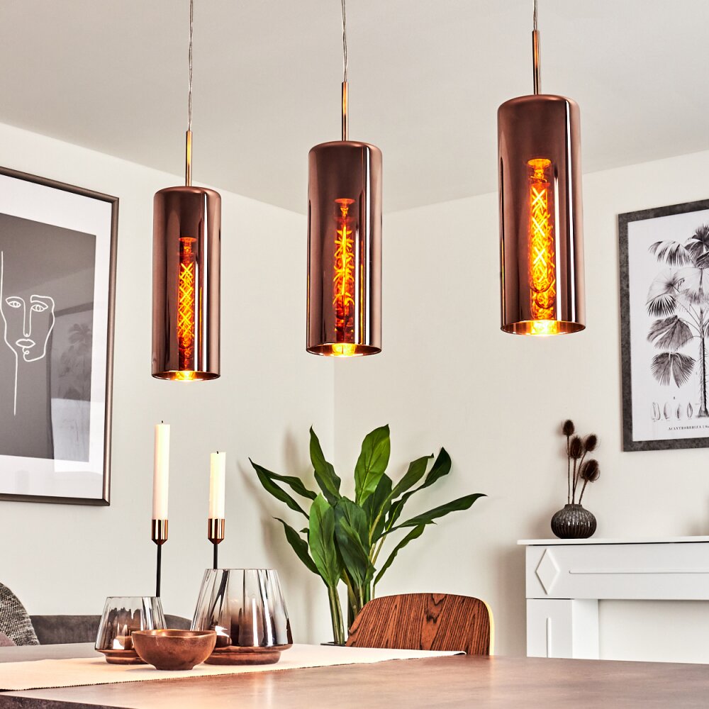 Vimodrone Lampa Wisząca Nikiel matowy, 3-punktowe main product photo