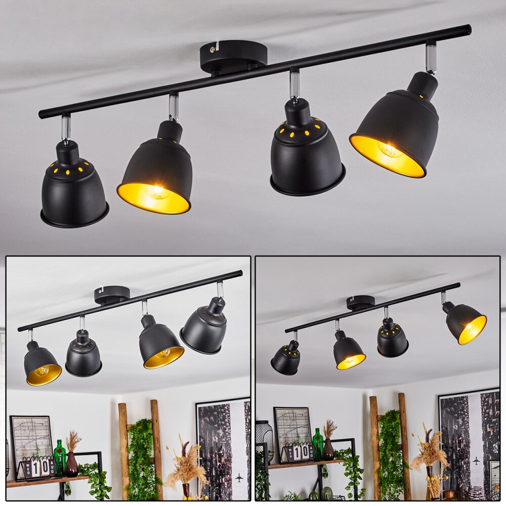 Pistrino Lampa Sufitowa Chrom, Czarny, 4-punktowe main product photo