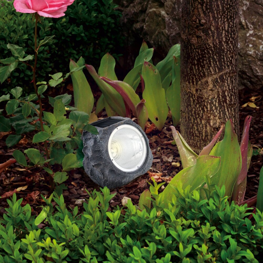 Eglo Stein Lampa solarna LED Szary, 4-punktowe main product photo