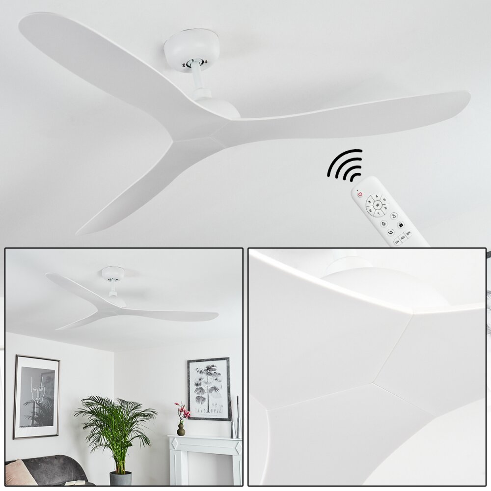 Mella wentylator sufitowy Biały, Zdalne sterowanie main product photo