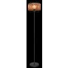 Globo GINA Lampa Stojąca Ciemne drewno, Czarny, 1-punktowy