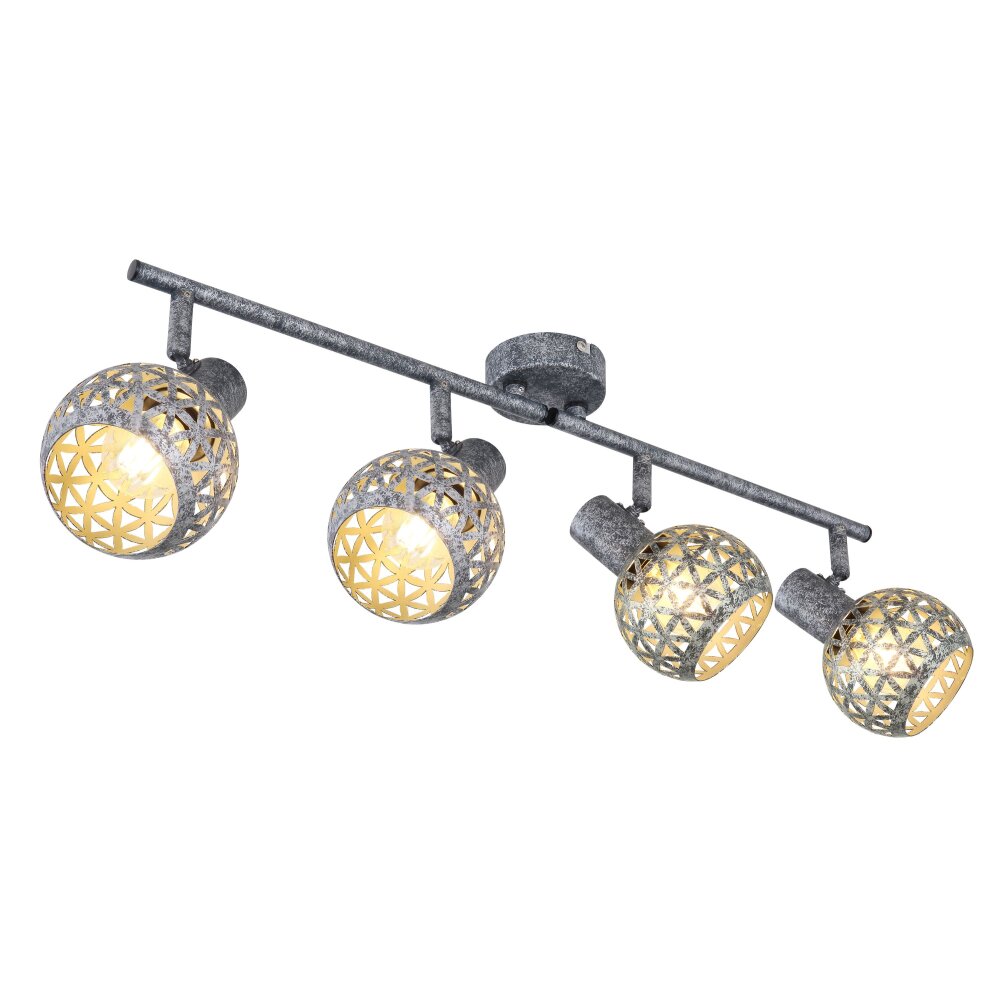 Globo LELA Lampa Sufitowa Stare Złoto, 4-punktowe main product photo