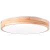 Brilliant Slimline Lampa Sufitowa LED Jasne drewno, Biały, 1-punktowy