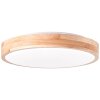 Brilliant Slimline Lampa Sufitowa LED Jasne drewno, Biały, 1-punktowy
