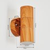 Tenvik Zewnętrzny kinkiet Brązowy, Wygląd drewna, 2-punktowe