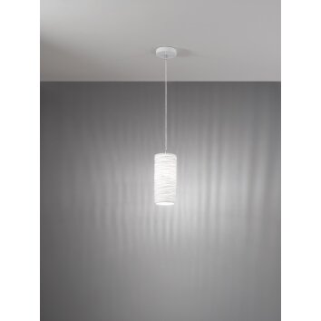 Fabas Luce Marbella Lampa Wisząca Biały, 1-punktowy Fabas Luce Marbella Lampa Wisząca Biały, 1-punktowy