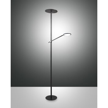 Fabas Luce Regina Lampa Stojąca LED Czarny, 2-punktowe