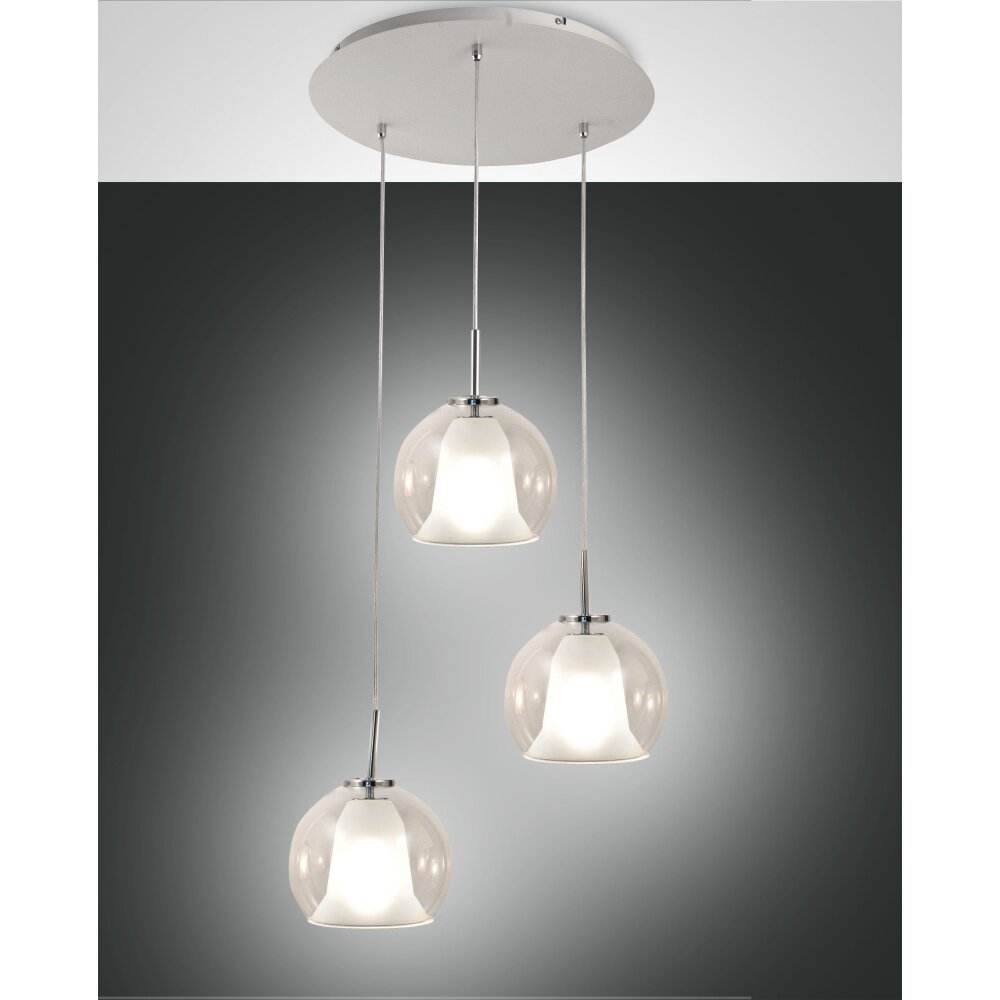 Fabas Luce Bretagna Lampa Wisząca Biały, 3-punktowe main product photo