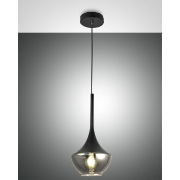 Fabas Luce Apollo Lampa Wisząca Czarny, 1-punktowy