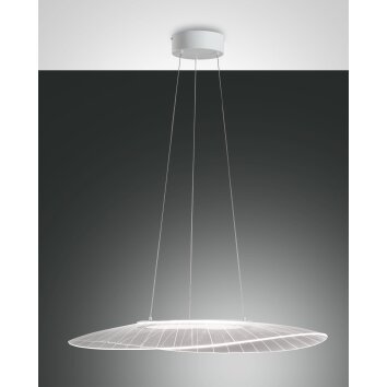 Fabas Luce Vela Lampa Wisząca LED Biały, 1-punktowy