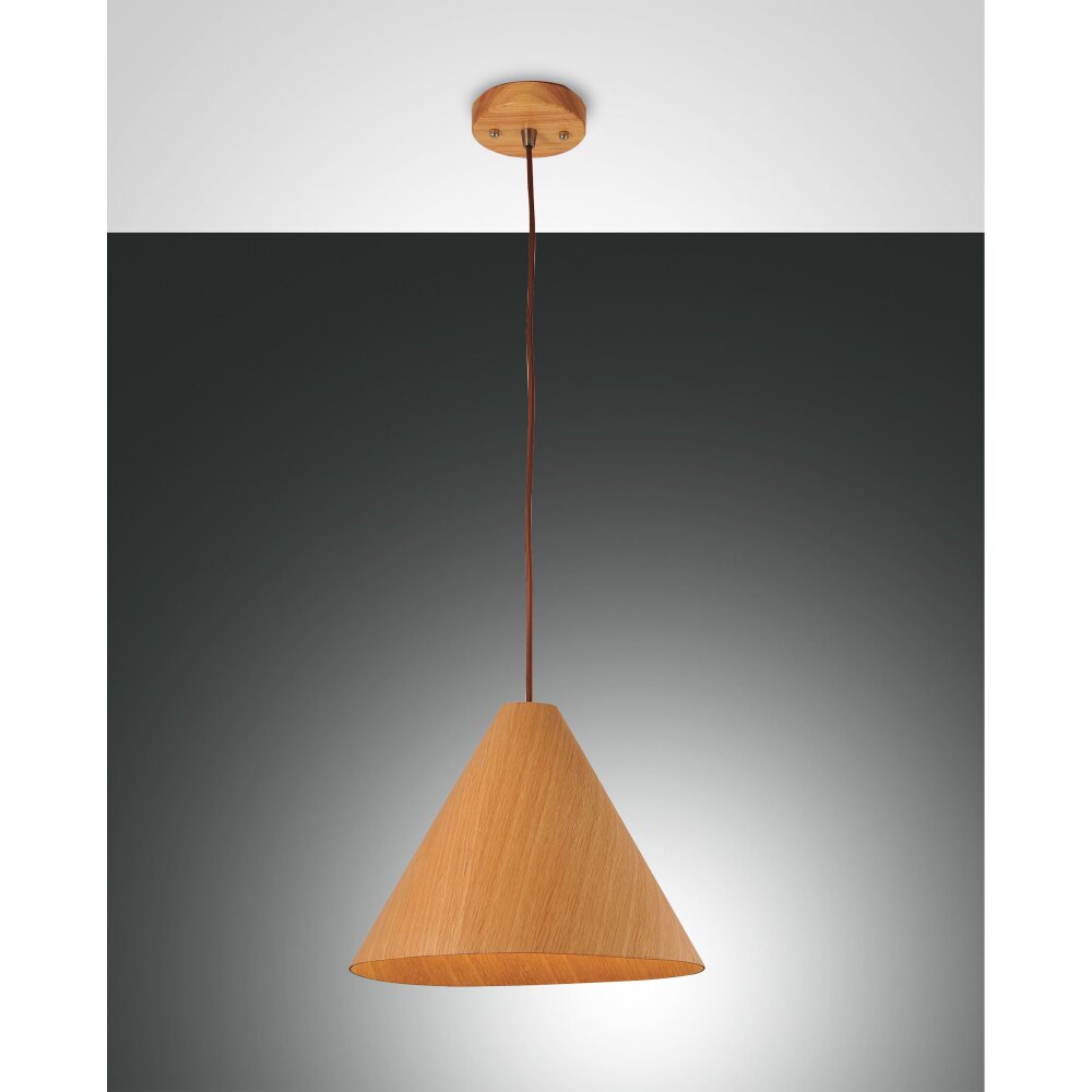 Fabas Luce Esino Lampa Wisząca Jasne drewno, 1-punktowy main product photo