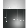 Fabas Luce Isabella Lampa Wisząca LED Chrom, Biały, 1-punktowy
