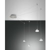 Fabas Luce Isabella Lampa Wisząca LED Aluminium, Chrom, Nikiel matowy, 1-punktowy