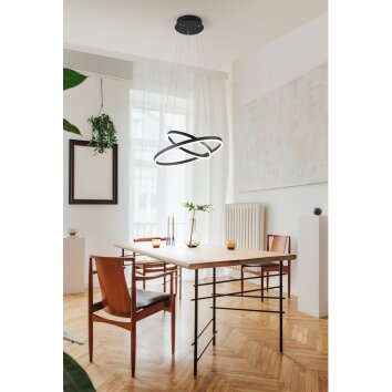 Fabas Luce Giotto Lampa Wisząca LED Czarny, 1-punktowy Fabas Luce Giotto Lampa Wisząca LED Czarny, 1-punktowy