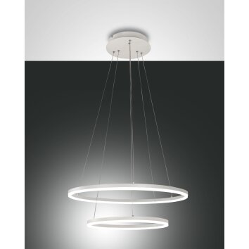 Fabas Luce Giotto Lampa Wisząca LED Biały, 1-punktowy