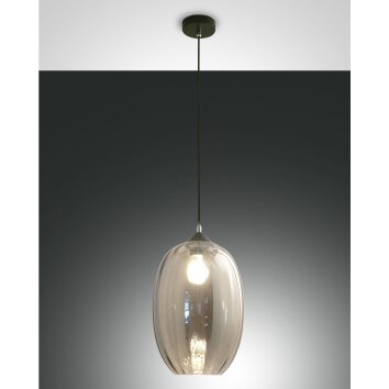 Fabas Luce Infinity Lampa Wisząca Czarny, 1-punktowy