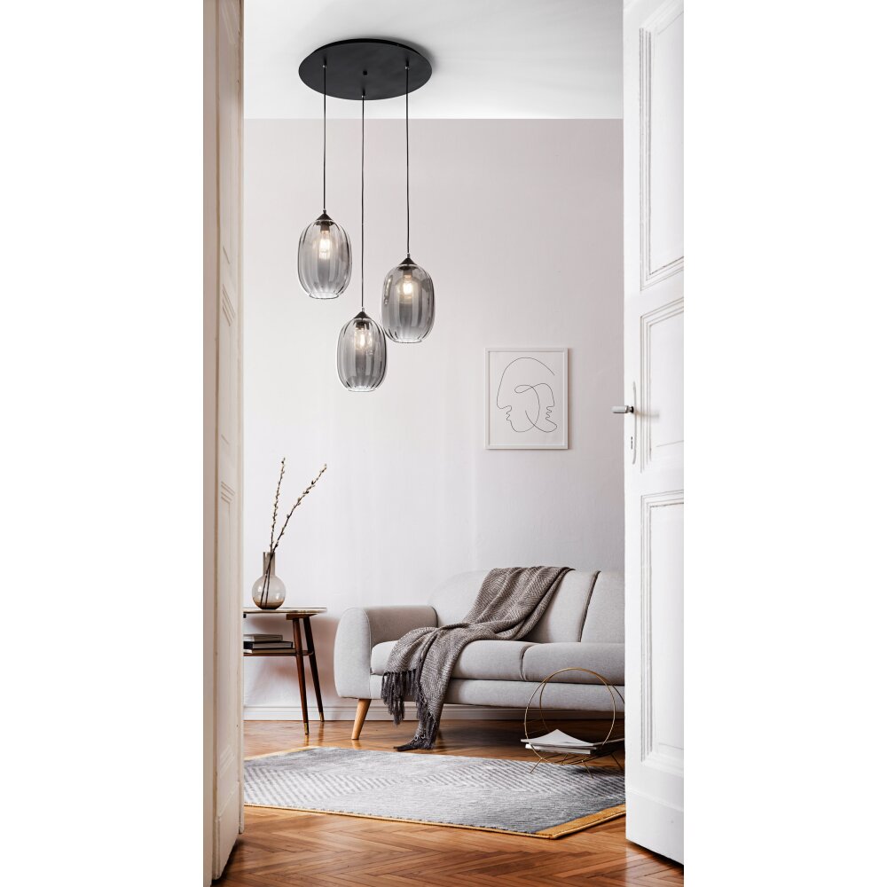 Fabas Luce Infinity Lampa Wisząca Czarny, 3-punktowe main product photo
