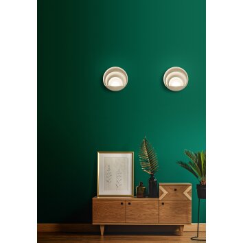 Fabas Luce Sunrise Lampa ścienna Złoty, 1-punktowy Fabas Luce Sunrise Lampa ścienna Złoty, 1-punktowy