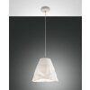 Fabas Luce Crumple Lampa Wisząca Biały, 1-punktowy