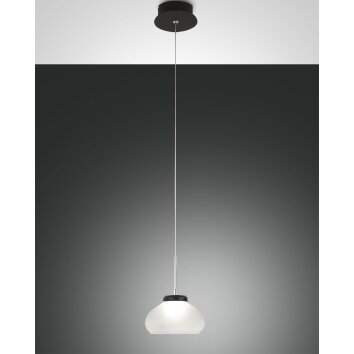 Fabas Luce Arabella Lampa Wisząca LED Czarny, 1-punktowy