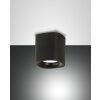 Fabas Luce Smooth Lampa Sufitowa Czarny, 1-punktowy