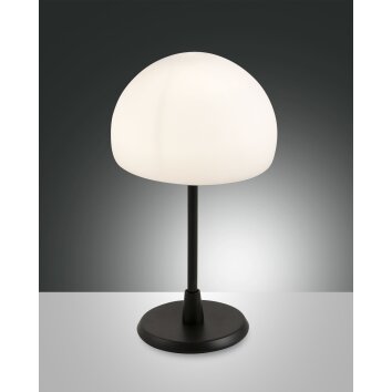 Fabas Luce Gaia lampka nocna LED Czarny, 1-punktowy