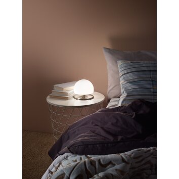Fabas Luce Morgana lampka nocna LED Nikiel matowy, 1-punktowy